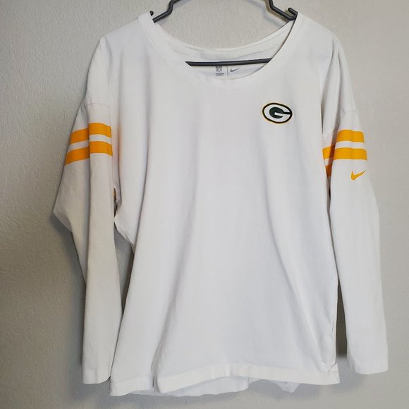 Nike Tops - Nike NFL Team Apparel Long Sleeve Shirt Green Bay Packers Go Pack Go Women M